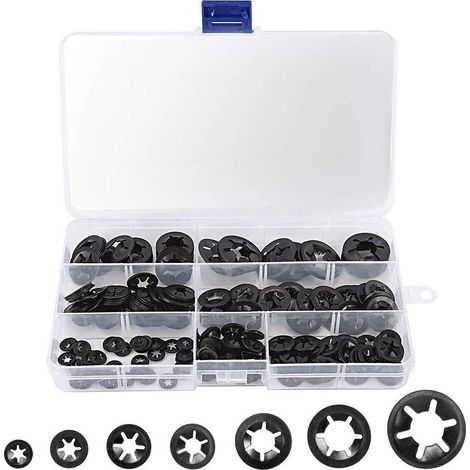 Assortiment de 280 rondelles de verrouillage à denture interne (1/5)