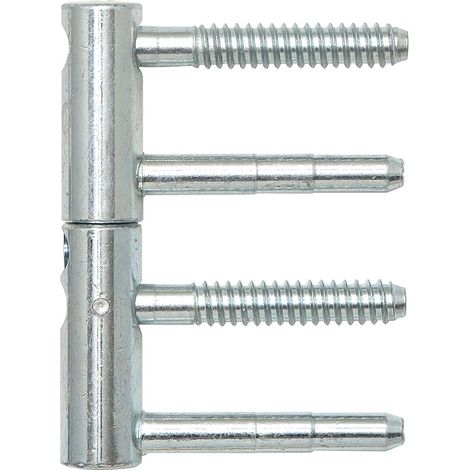 Solido Türband Zargenband verstellbar Einbohrband 2-tlg. m. Zylinderkopf, für Holztür, Band ø 14 mm, Stahl verzinkt (1/3)