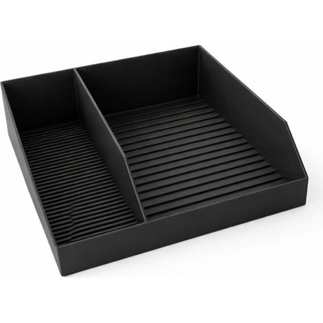 Un pratico organizer per spezie di colore nero. (1/3)