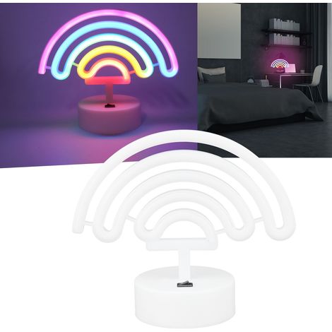 Buntes LED-Nachtlicht in Neonfarben fürs Bett, ideal als Geschenk zum Heiratsantrag, zur Hochzeit oder zum Jahrestag. (1/5)