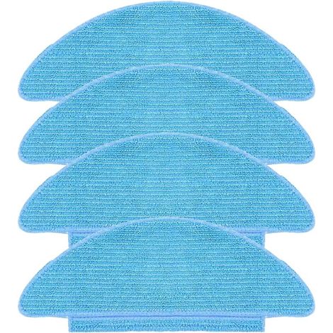 Lot de 4 chiffons de rechange réutilisables pour Tikom L9000, Lubluelu SL60D, LaResar L6 Nex, Honiture Q6 SE Accessoires d'aspirateur robot (1/5)