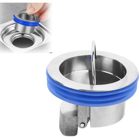 Rutschfester Abflusseinsatz aus Blei für Toiletten, einfach zu installieren und zu reinigen, für Küche und Bad, 3,2 x 3 x 4,2 cm, Kupfer, 50 g, 1 Set (1/5)