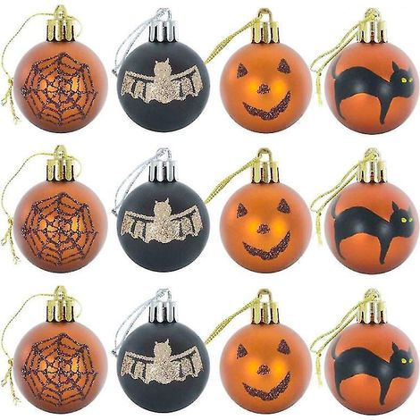 12 Halloween-Hängekugeln für Halloween-Dekorationen