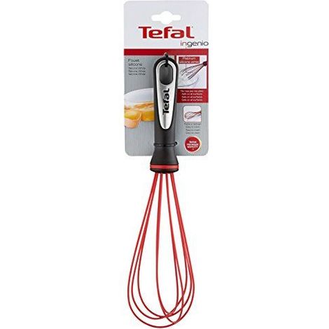 Tefal Ingenio K2071714 Batidor de Silicona Rojo Negro (1/5)