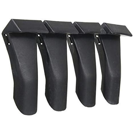 Juego de 4 protectores de llanta de plástico negro para cambio de neumáticos