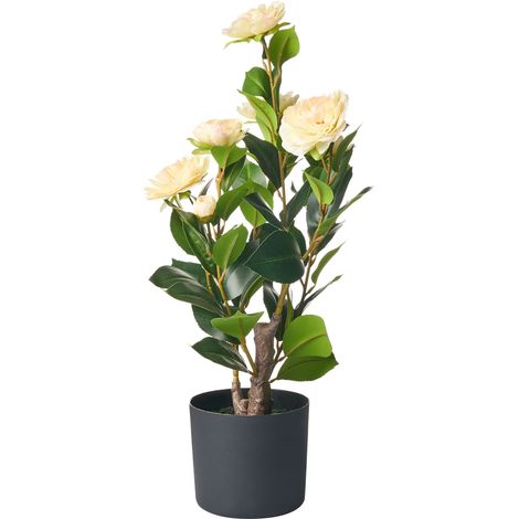 Kunstpflanze CAMELLIA 60 cm Grün