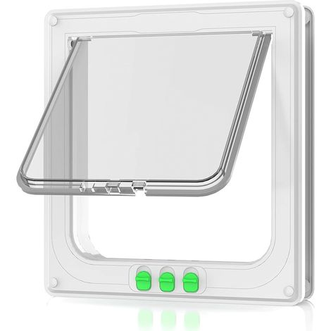 Chatière (L), résistante aux intempéries, facile à installer pour fenêtres et murs intérieurs et extérieurs (1/5)