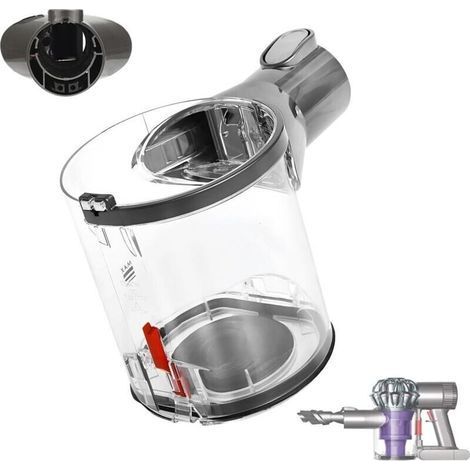 Staubbehälter für Dyson V6, Staubbehälter-Einheit für Dyson V6, Staubbecher für Dyson V6 Animal DC58 DC59 DC61 DC62 SV03 HHo8 SV07 Staubsauger-Ersatzteile Teilenummer 965660-01 (1/5)
