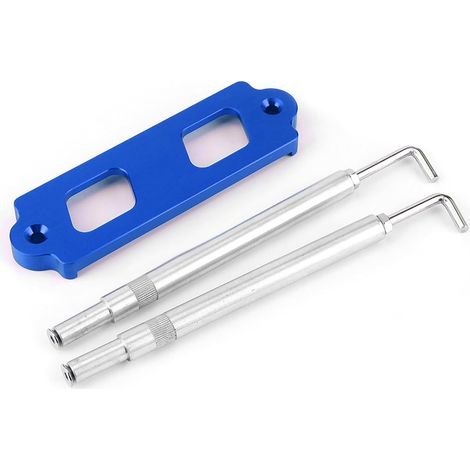 Kit d'arrimage de Batterie, Support de Voiture Robuste en Alliage d'aluminium, Support 'ajustement sécurisé avec Crochets et Finition Bleue, Idéal pour CRX, Integra, Noir Argent Rouge (1/5)