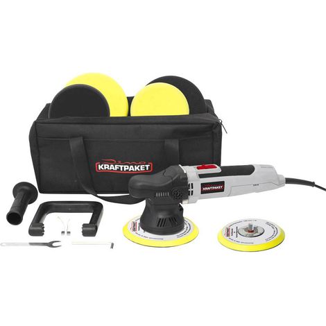 Dino KRAFTPAKET Exzenterpoliermaschine 230 V 650 W 1600 - 6400 U/min 125/150 mm 9mm Hub 640296 Lucidatrice eccentrica 2 (1/3)