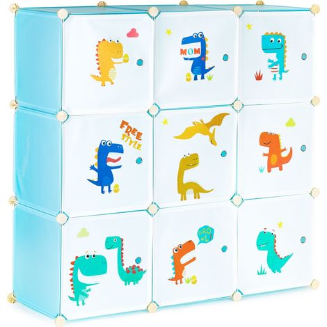 Mobile portaoggetti per bambini con 9 ripiani