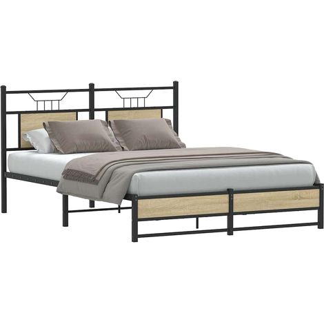 Maison Exclusive - Estructura de cama sin colchón madera roble So (1/5)