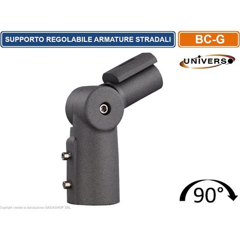 ADATTATORE REGOLABILE PER PER LAMPIONI ARMATURE STRADALI (1/2)