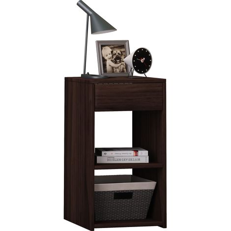 Table de nuit Sledo H. 65 x L. 35 x P. 35 cm Arbre Noyau (1/3)