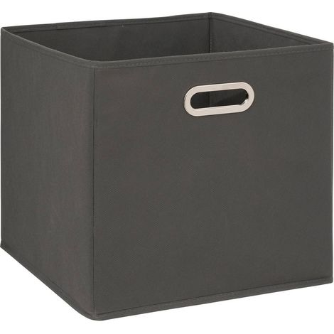 Scatola portaoggetti 31x31 cm grigio scuro (1/4)