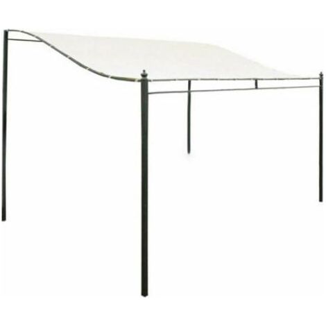 Toile de Toit de Rechange pour Pavillon Tonnelle 300D Toile Imperméable Tente Auvent Haut Toit Soleil Tente Tissu Extérieur Housse Étanche/Résistant À La Déchirure 3mx2.6m (sans Support) (1/4)