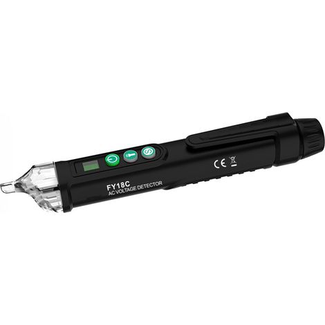 Testeur de tension CA avec alarme sonore et lumineuse, détecteur inductif de rupture de fil neutre et phase, pour circuit électrique (1/5)