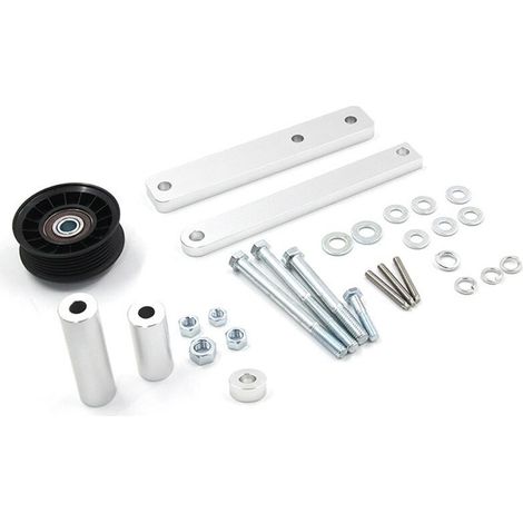 Kit de bomba de aire todoterreno y kit de polea de bomba (plateado) para Chevrolet Corvette C4 L98 (modelos 1985-1991).