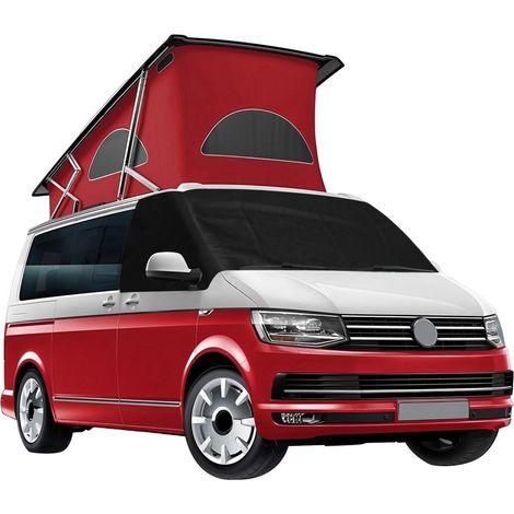 Windschutzscheibenabdeckung für VW T6, 600D Oxford, Ganzjahresnutzung, UV-Schutz, Schwarz (1/5)