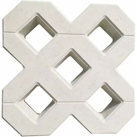 Pflasterform, Betonplattenform für DIY-Quadratgarten, Kunststoffbetonweg, Propylen-Pflastersteinform, Gehweg- und Gartenhauszubehör, Betonform (40 x 40 cm)