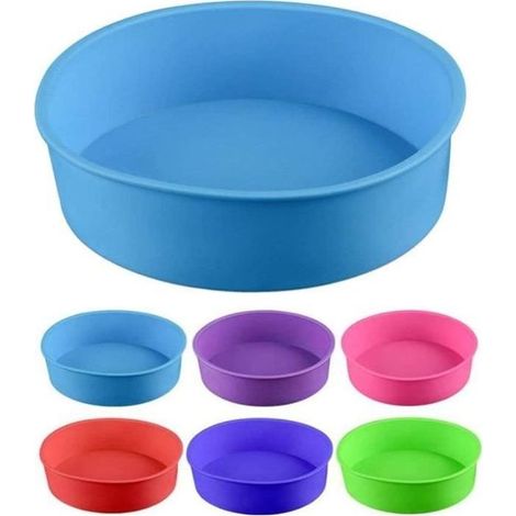 Fablcrew 1 Stück flexible Silikon-Kuchenform, Durchmesser 17 cm (1/5)