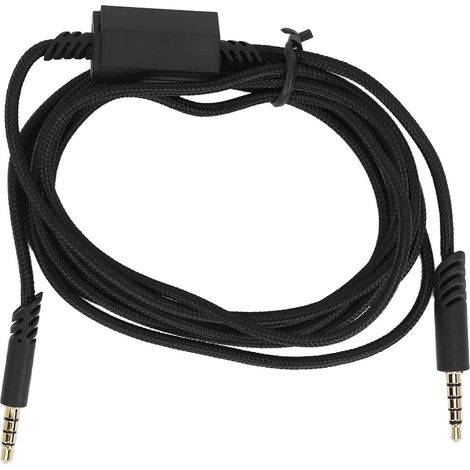 Replacement Cable for A10 TR Gaming Headset with Silent Control Switch - 2M Braided Cable for PC, Laptops and More (BLACK) (1/5)