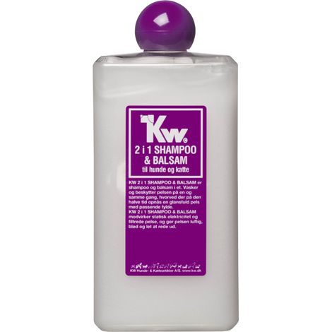 KW Wash & Dry - Shampoo mit Conditioner für Hunde und Katzen - 500 ml