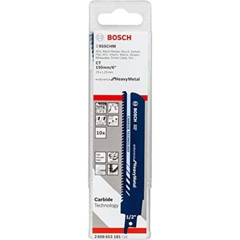 Hoja De Sierra Sable S 955 Chm Paquete De 10 Unidades De Bosch