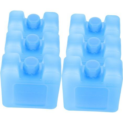 Paquets De 6 PièCes Ventilateur De Climatisation Refroidisseur Portable Porte-GlaçOns RéUtilisables ÉTui à Glace Pour CongéLateur Caisses à Glace RéUtilisables Plastique Sky-Blue (1/5)