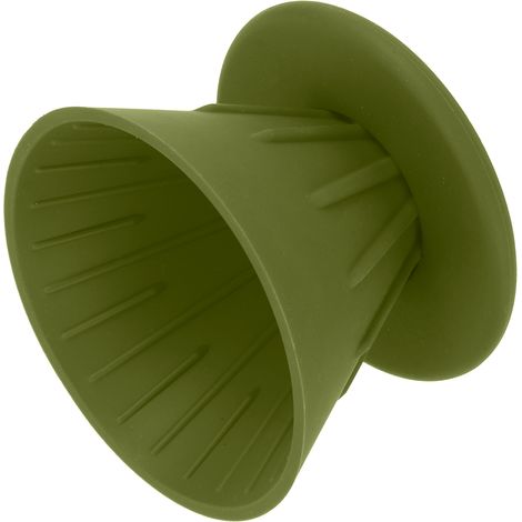 Ensemble de filtres à café manuels en silicone, porte-filtre manuel pour la maison et l'extérieur, vert. (1/5)