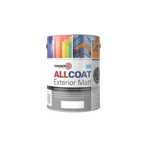 Zinsser AllCoat (Water Based) Exterior Matt - 1 Litre - White