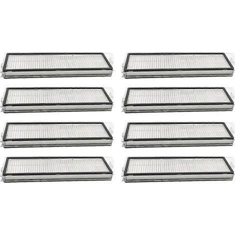 Lot de 8 filtres de rechange pour Roborock S8 MaxV Ultra/G20S/S8 Pro