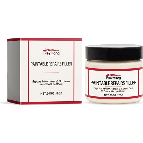 Pâte de réparation pour cuir, remplacement des rayures sur sièges automobiles, réparation et restauration des taches sur le cuir du canapé (1/5)
