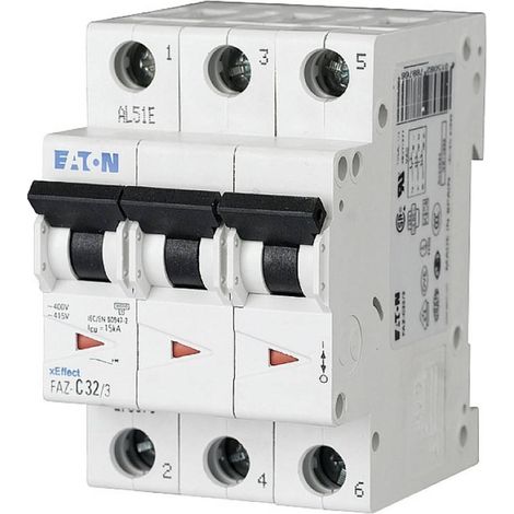 Eaton Moeller Miniatur-Schutzschalter Klasse C 15 kA Neutral