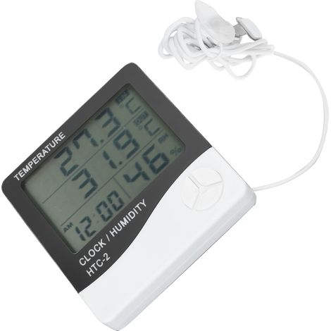 Thermomètre électronique haute précision, hygromètre numérique, affichage de la température intérieure et extérieure (1/5)