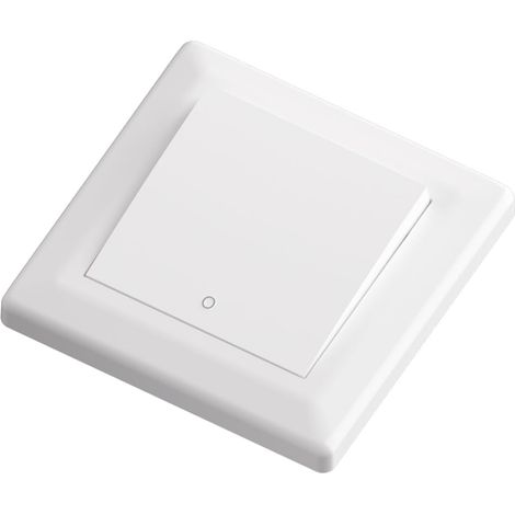 Interrupteur à bascule encastré à 2 broches S55 - 16 A/250 V - Blanc - Avec cadre - Pour intérieur - Série Euro Classic (1/5)