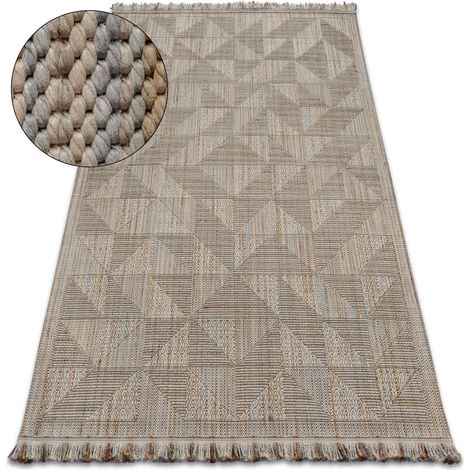 Alfombra de pasillo con refuerzo de goma 100 cm STREIFEN marrón brown 100x790 cm (1/5)