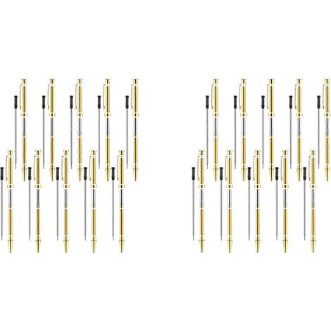 20-teiliges Drechselstift-Set, 7 mm feine Spitze mit Drehmechanismus und Nachfüllmine, Drechselzubehör, Gold (1/5)