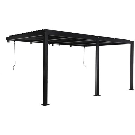 sweeek - Bioklimatische Wand Pergola mit Lamellendach Palace 3x5m (1/5)