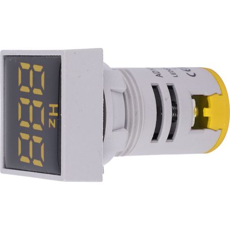 Quadratische LED-Digitalanzeige zur Frequenzmessung AC100-380V 20-75Hz (Gelb) (1/5)