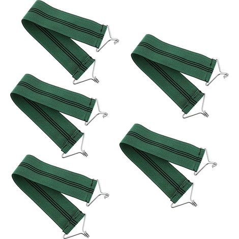 Élastique Chaise Longue Épais en Tissu Élastique Vert, Sangle de Renfort Solide et Stable pour Chaise Pliante, Ceintures Renforcées Anti-Fissures pour Fauteuil Inclinable (1/5)