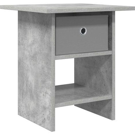 Bedside Table Concrete Grey 41 x 40 x 45 cm Engineered Wood vidaXL