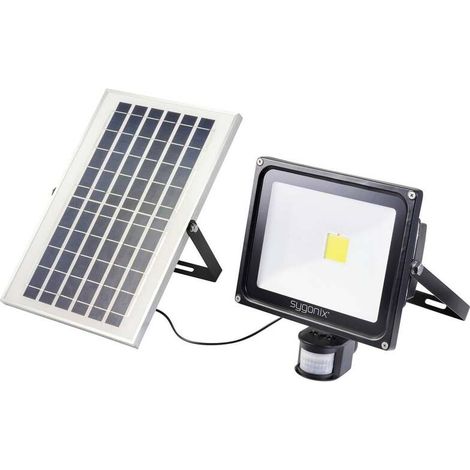 [GEBRAUCHT] B-Ware Sygonix SY-5461112 Solar-Spot mit Bewegungsmelder 50 W Neutralweiß Schwarz Lampe (1/2)