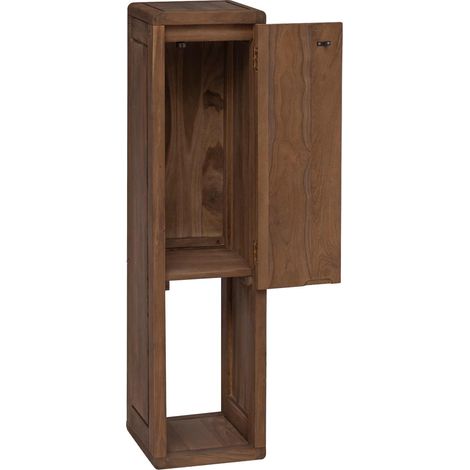 Maison Exclusive - Mobiletto da Bagno Naturale 25 x 25 x 100 cm (1/5)