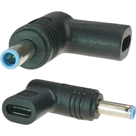 USB-C-Adapter zur Stromversorgung eines Laptops mit einer 4,5 x 3,0 mm + Stiftbuchse