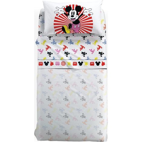 Completo Lenzuola Letto Singolo Mickey Fantasy Caleffi