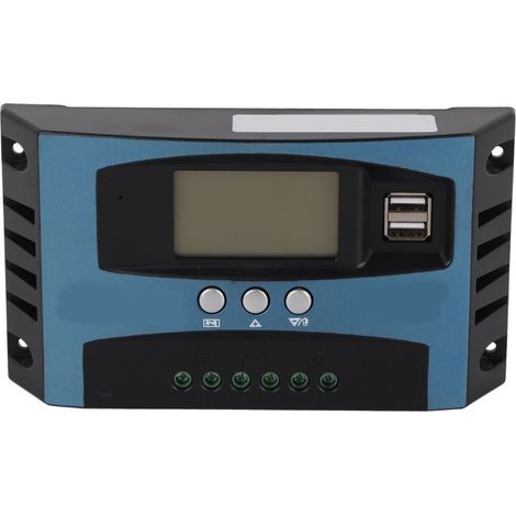 Contrôleur de Charge solaire 12V 24V, Identification intelligente MPPT, panneau d'affichage LCD, régulateur 40A (décharge 10A) (1/5)