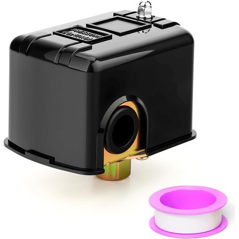 Contrôle de pression de puits d'eau et pressostat pour compresseur d'air, réglage de pression 23.5BAR/3050PSI,1/4"femelle BSP,différentiel réglable (1/5)