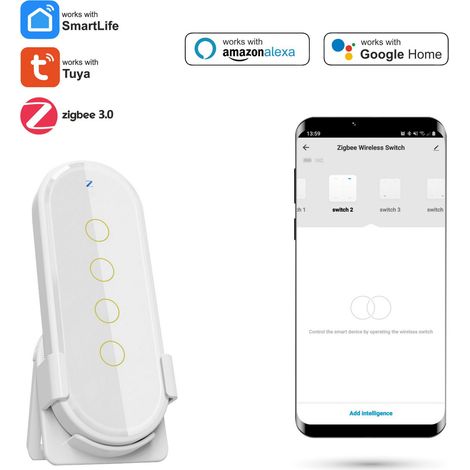 Telecomando Zigbee TUYA/SmartLife con scena bianca