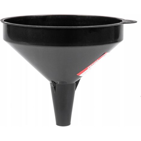 Schwarzer Universaltrichter aus Kunststoff für Kraftstoff, Flüssigkeiten, Wasser, 14,5 cm (1/2)
